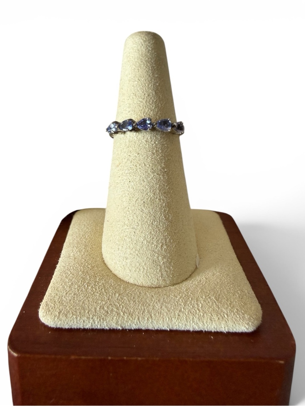 925 Tanzanite Ring | Sterling Silver Adjustable Band